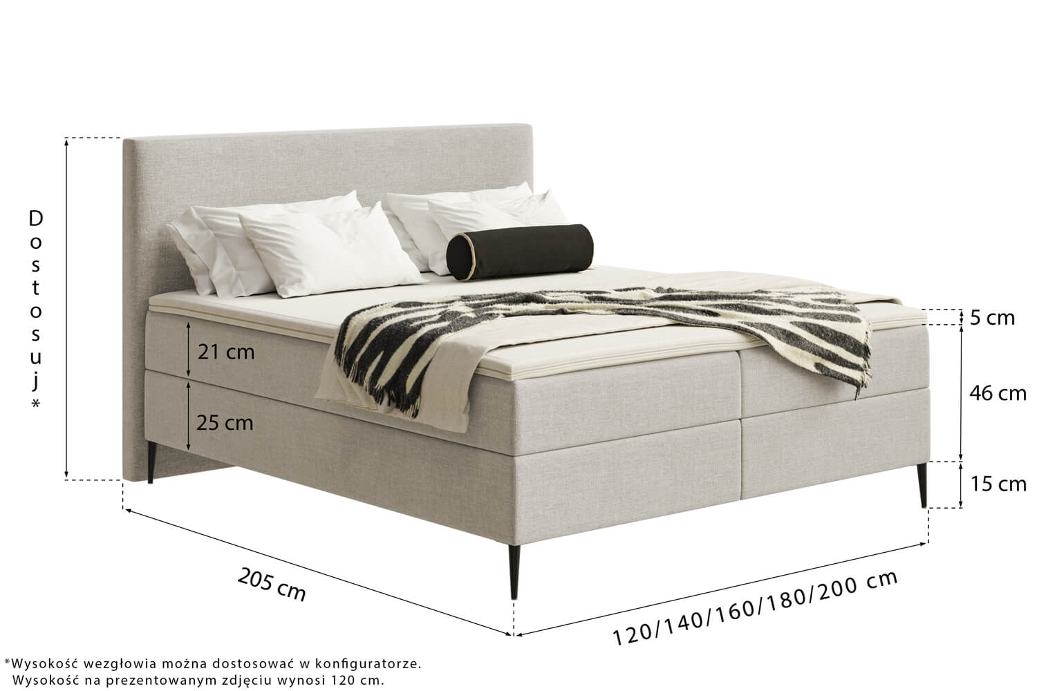Slim Edge Continental Bed