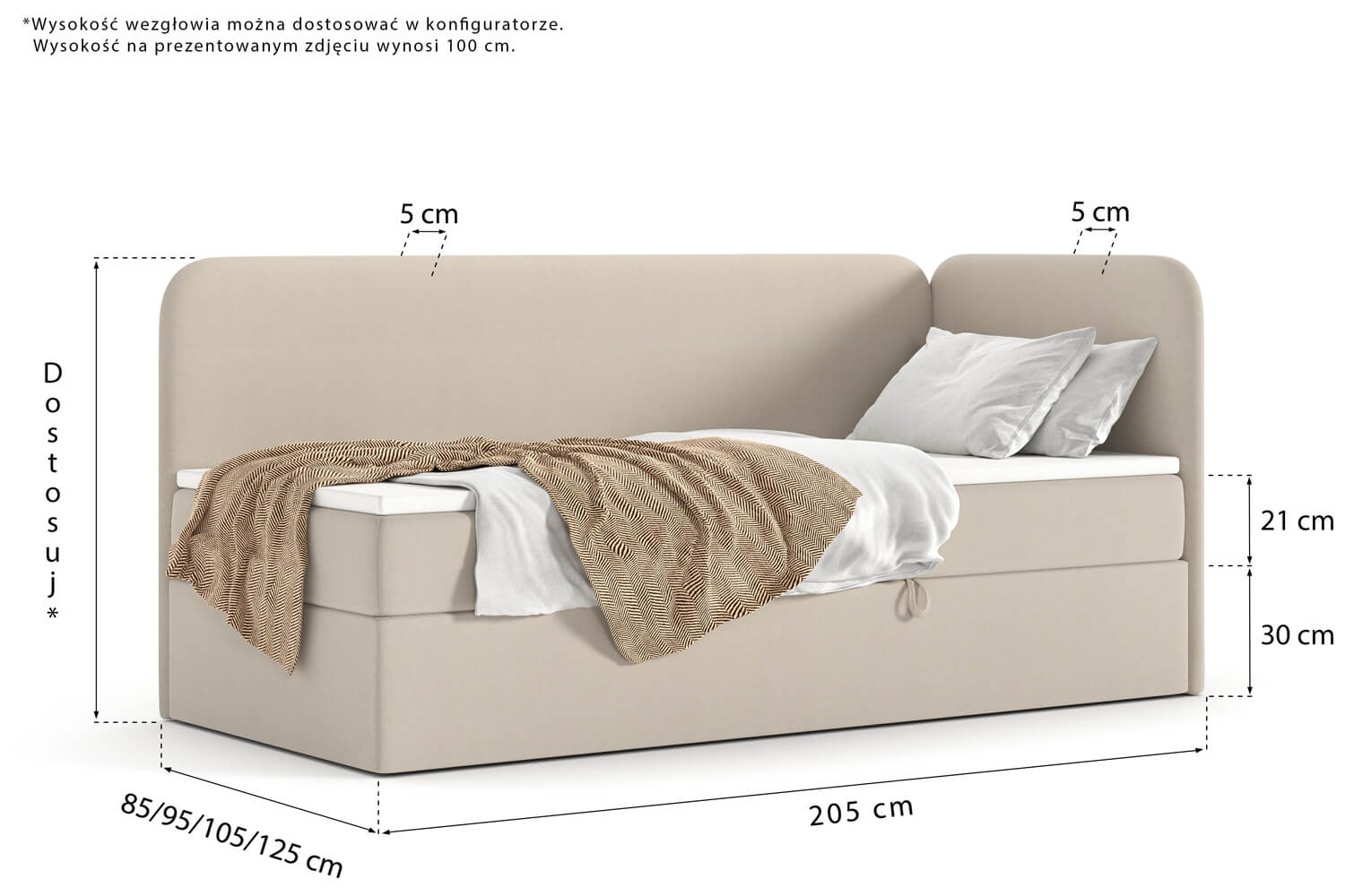 Daybed Soft Single Upholstered Bed