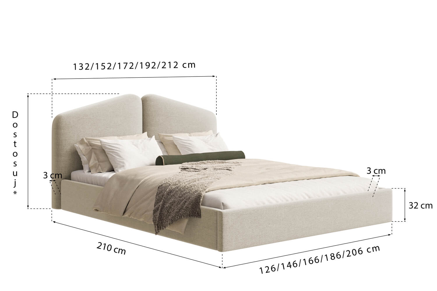 Soft Split Upholstered Bed