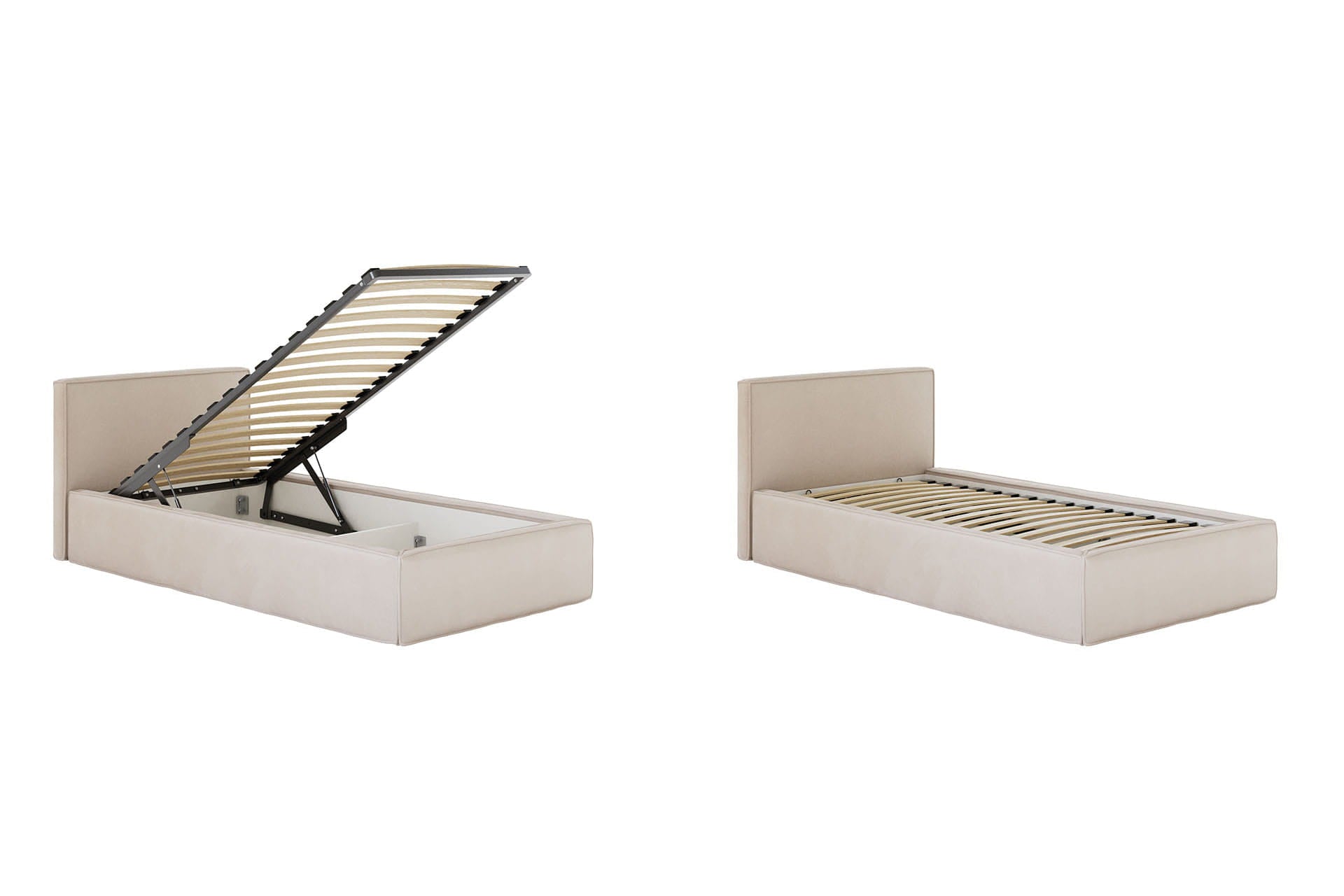 Soft Edge Single Upholstered Bed