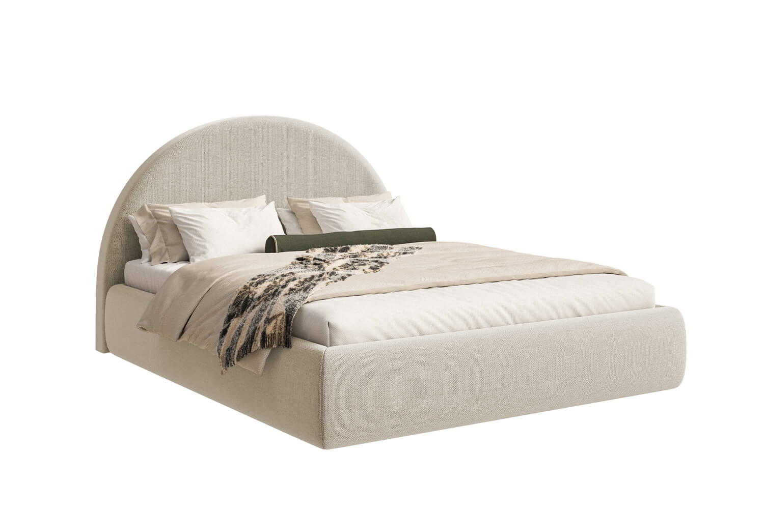 Arch Moon Upholstered Bed